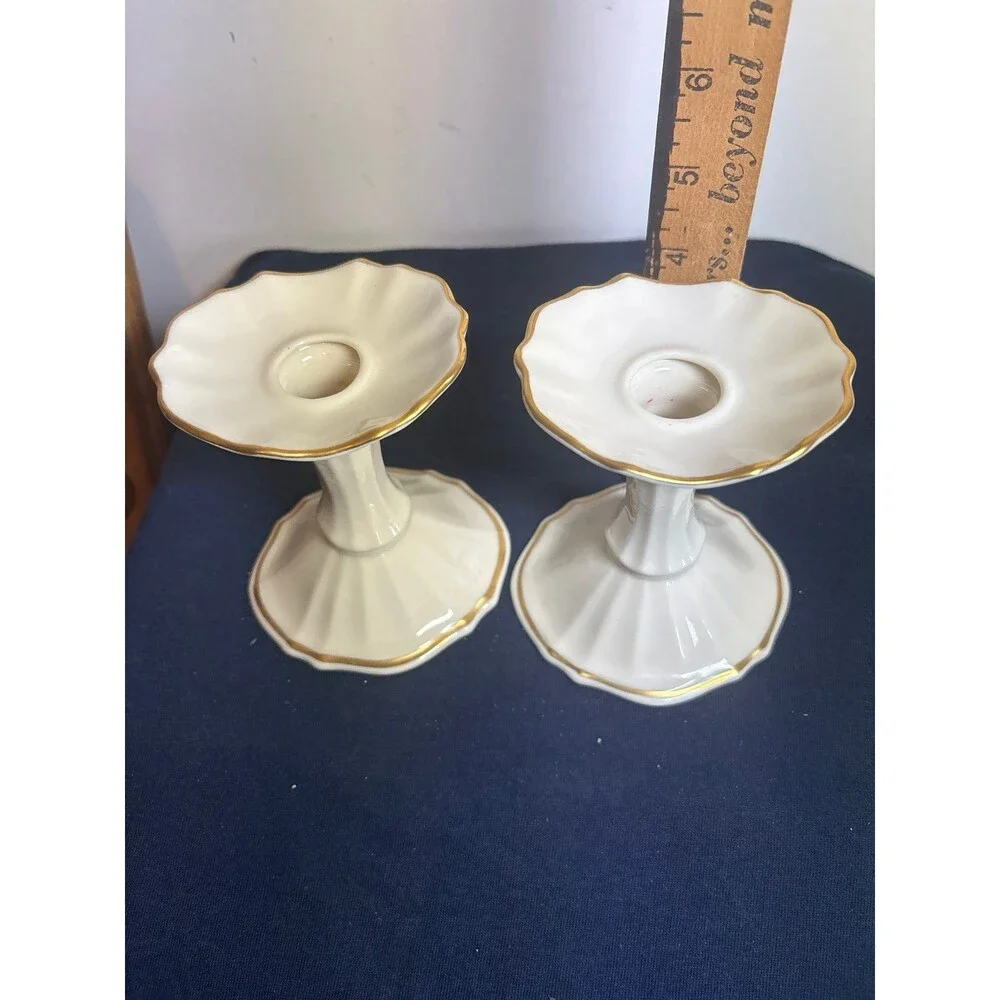 Lenox candlestick holders
